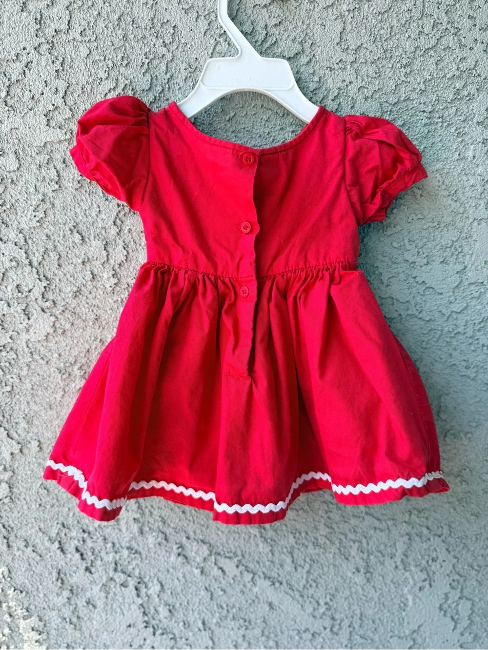 Baby girl new born to 3 months size red frock